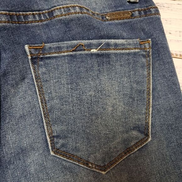 Kancan Kan Can Women's High Rise Destroyed Skinny Distressed Jeans - Size 25 - Picture 8 of 13